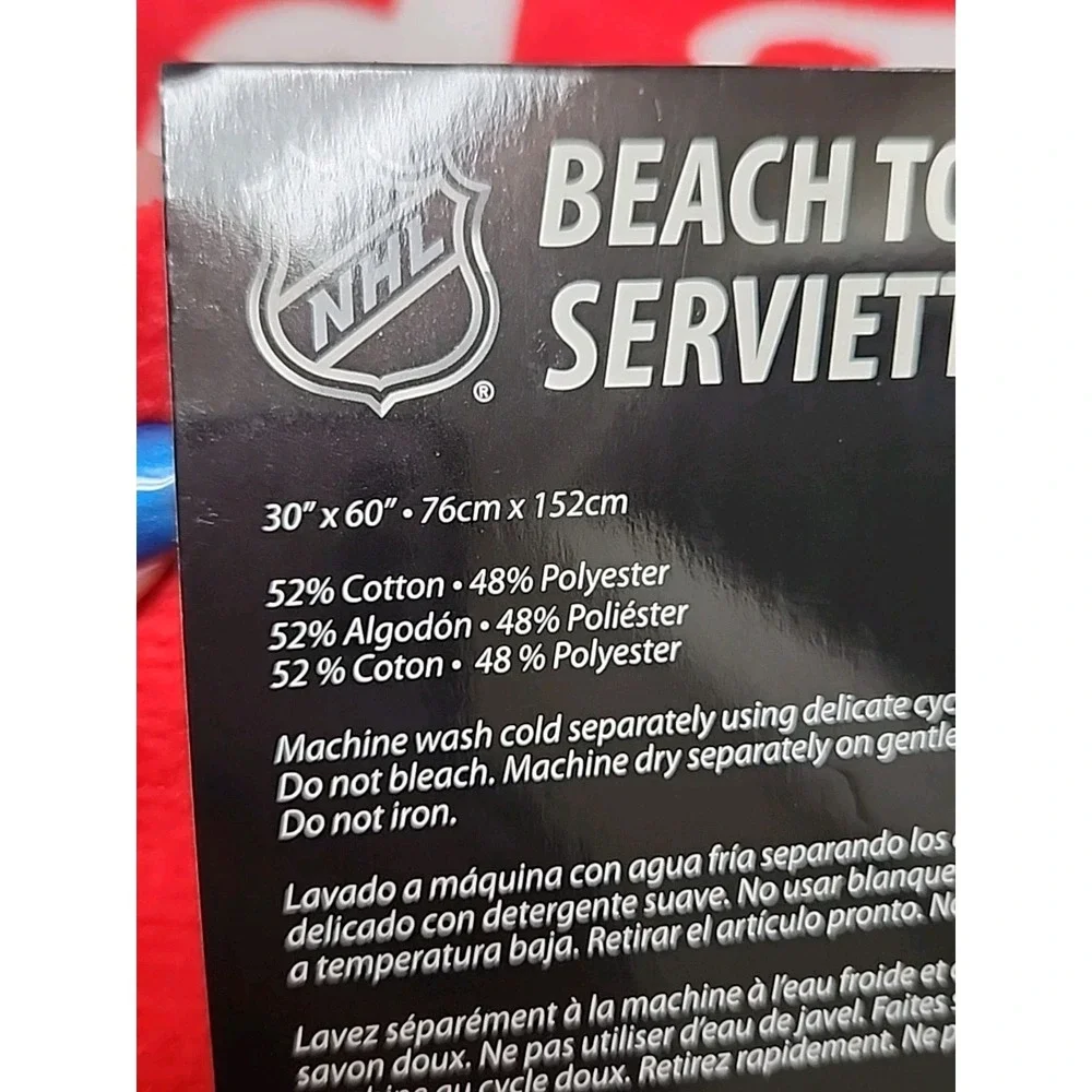 Northwest NHL Detroit Red‎ Wings Beach Towel Red White New 30x60 2016